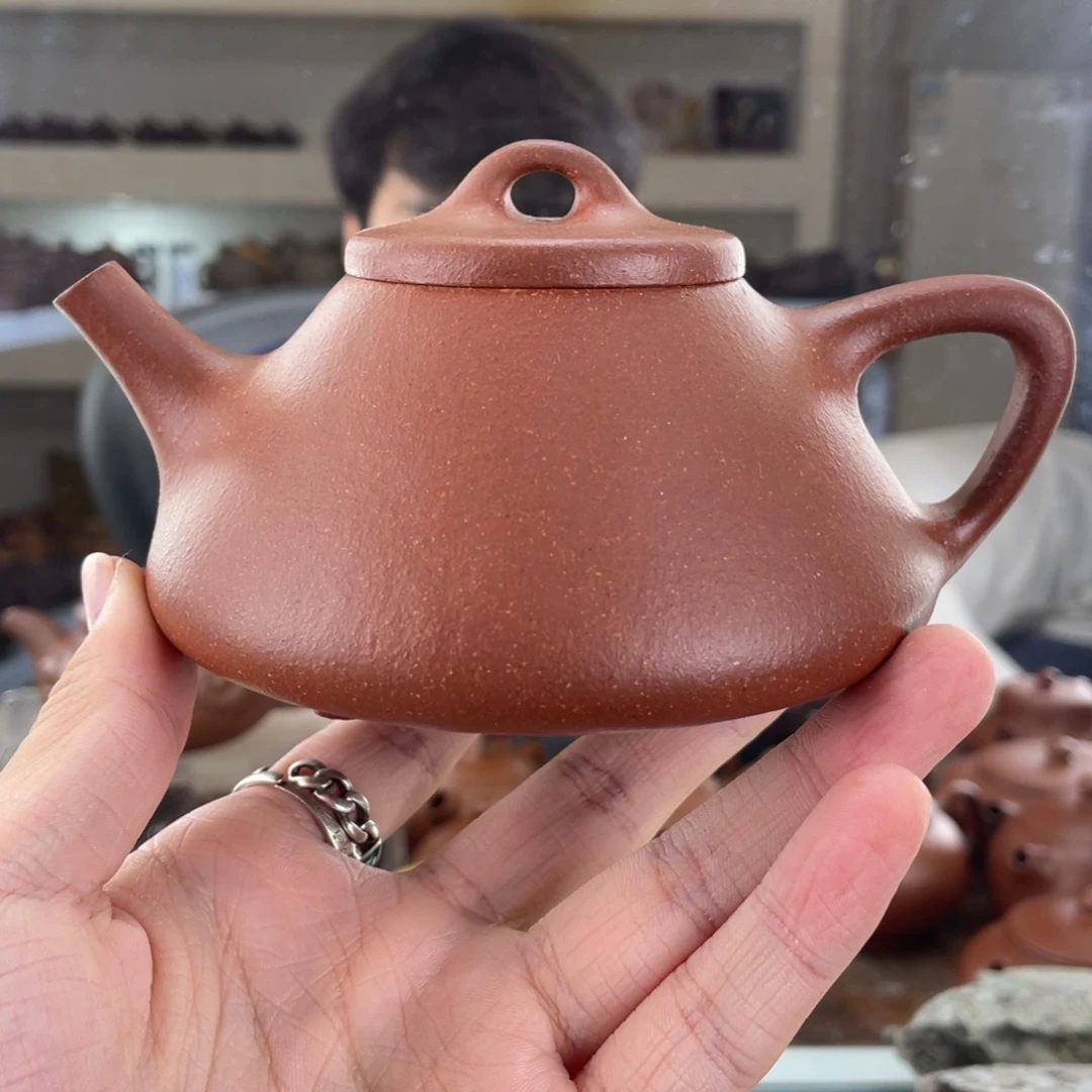 茶壶紫砂270cc红降坡茶壶