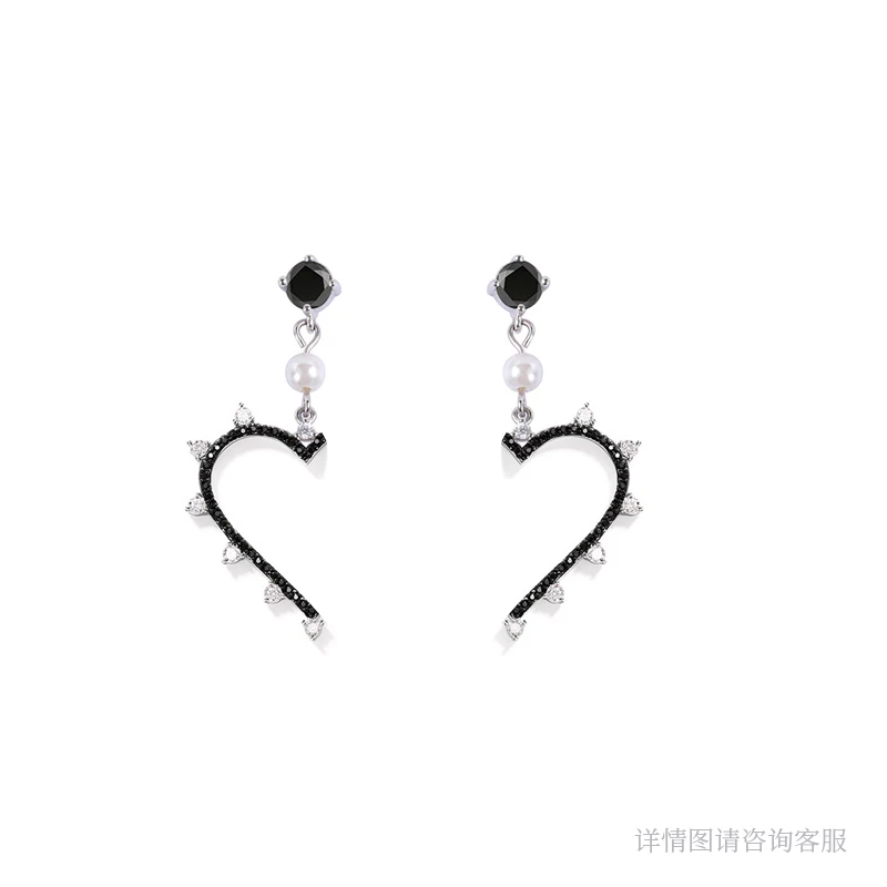 铜合金合成锆石耳饰 欧货DP高品耳环-6538