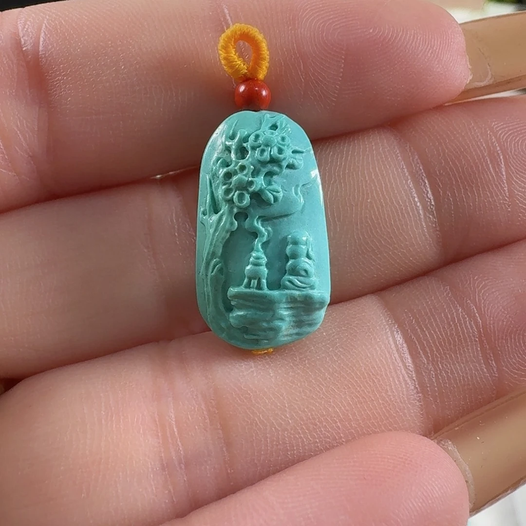 绿松石未镶嵌颈饰