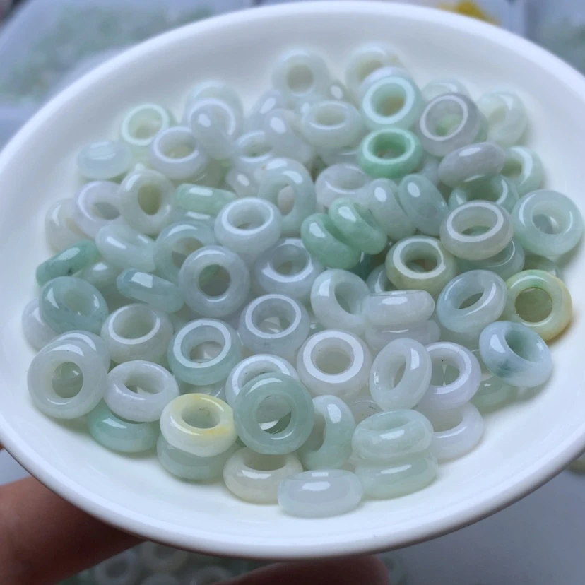 【闪购商品】翡翠散珠卡10冰玉环20个