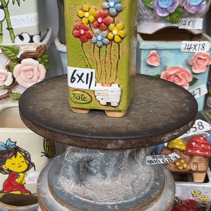 紫砂花盆粗陶材质多肉花盆