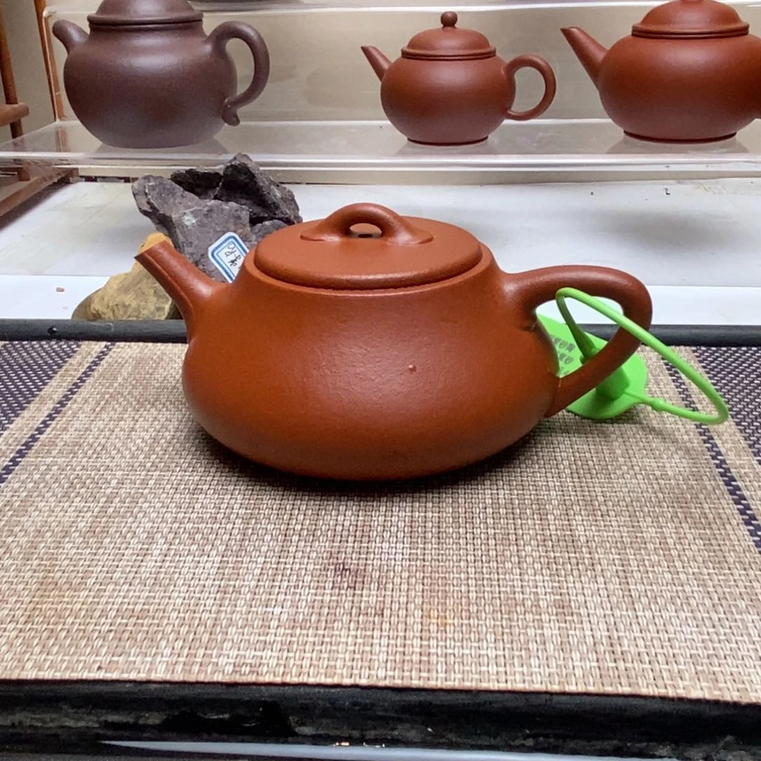 紫砂茶壶零添加黄龙山小红泥160毫升