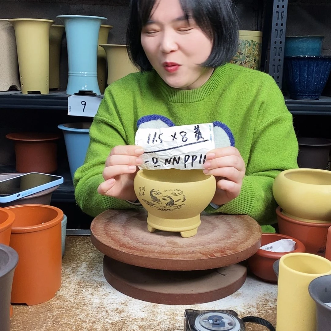 紫砂紫砂花盆一只NNPP11