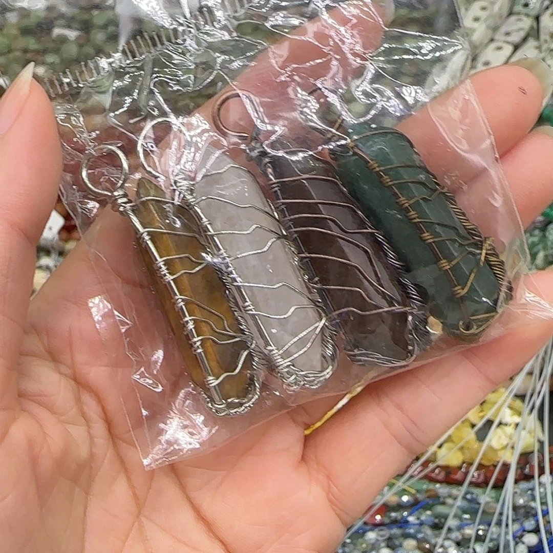合金玛瑙/玉髓珠宝半成品吊坠打包一份