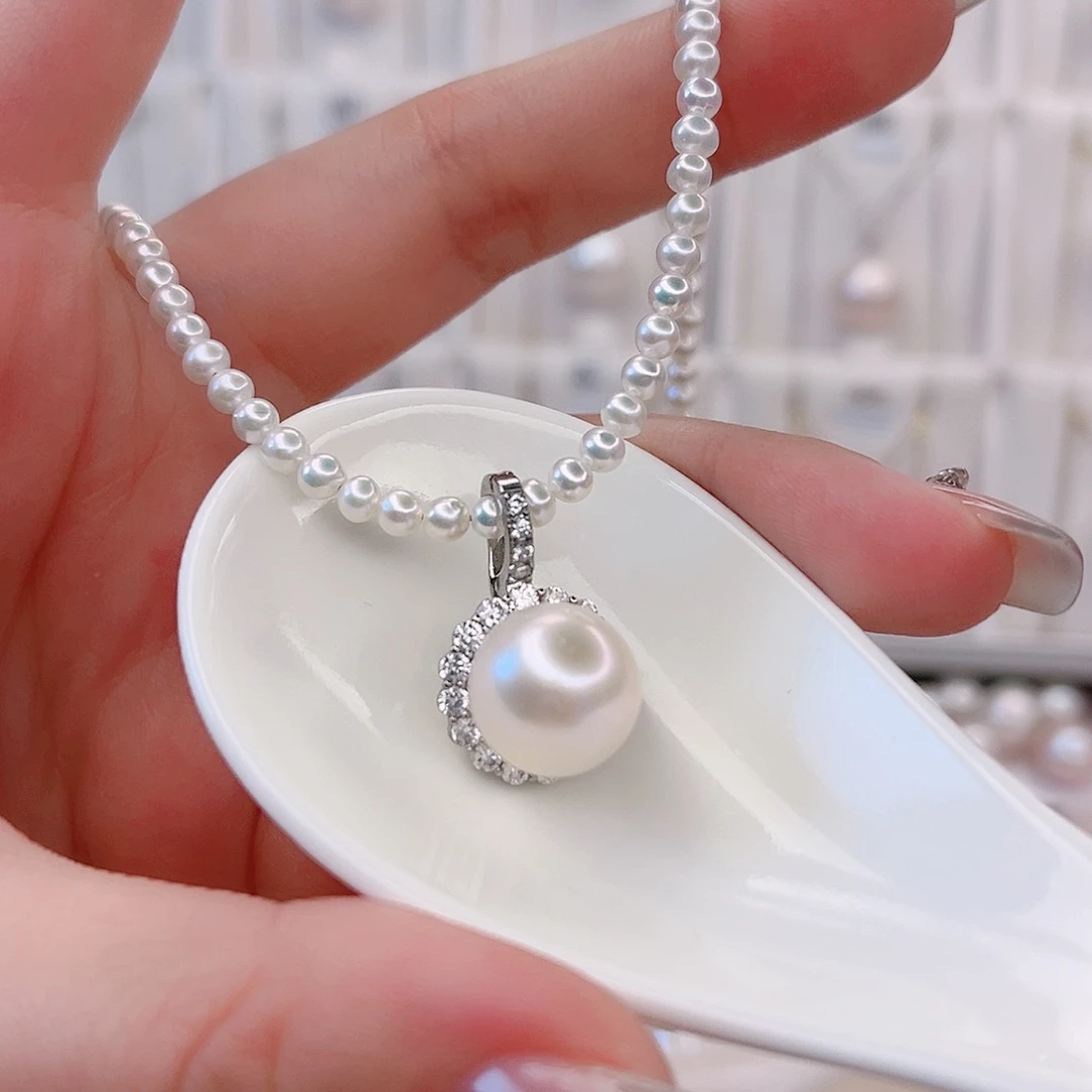 未镶嵌颈饰淡水珍珠