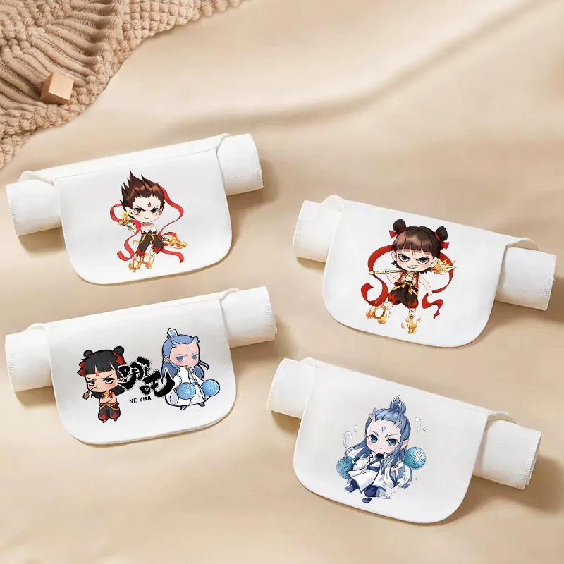 a类儿童哪吒吸汗巾宝宝A类棉6层纱布隔汗巾幼儿园大号止汗巾透气