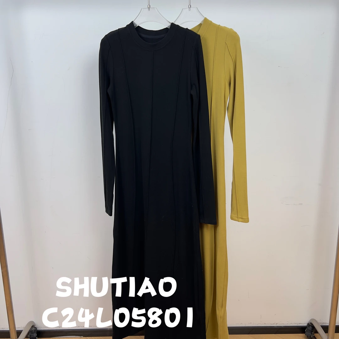 【SHUTIAO】2024秋冬：新款小众设计款连衣裙C24L05801