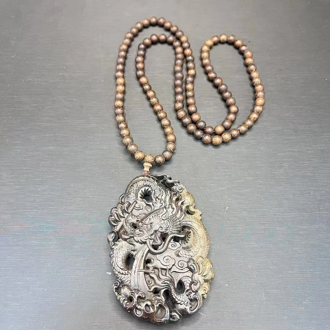 项链 k535古玄降龙木龙行天下项链