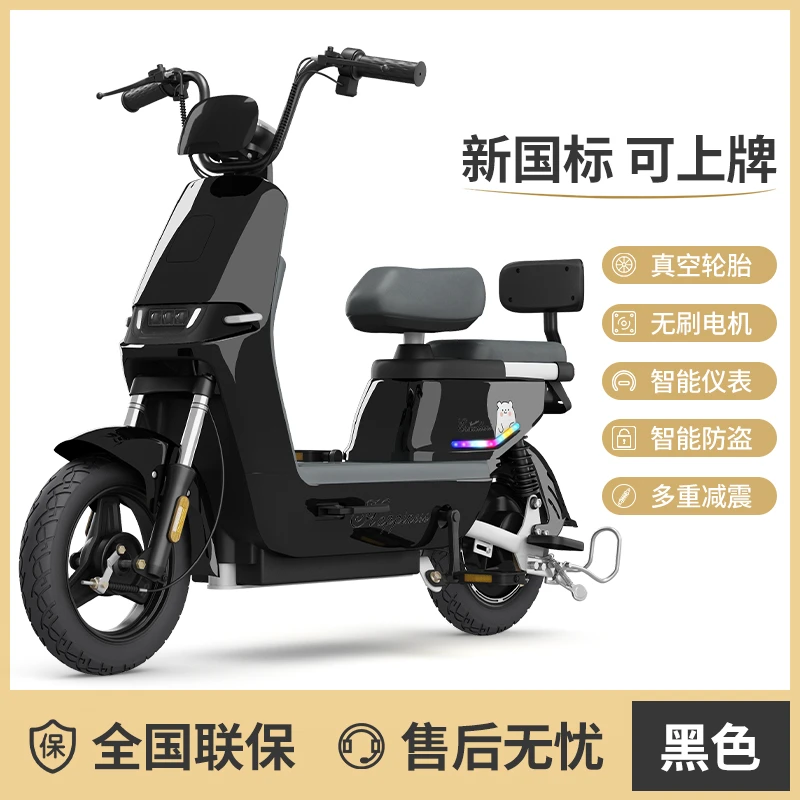 新新国标电动车成人代长续航爬坡两轮无需驾照可以上牌电动自行车