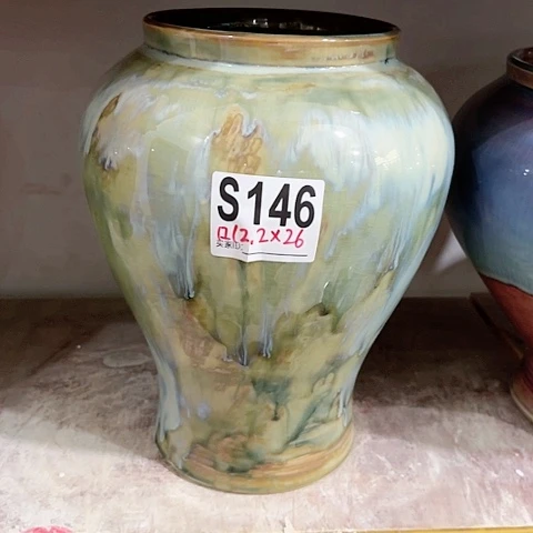 红陶景德镇手工制作盆-无孔