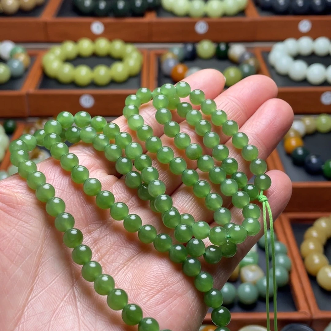 和田玉未镶嵌手串