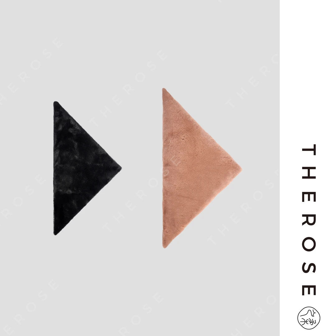 之柔【慕斯三角巾】哥本哈根进口水貂高奢秋冬保暖百搭气质女士围巾