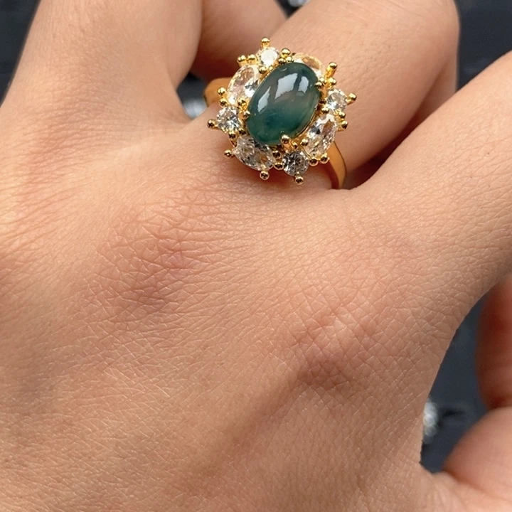 翡翠未镶嵌戒指戒指