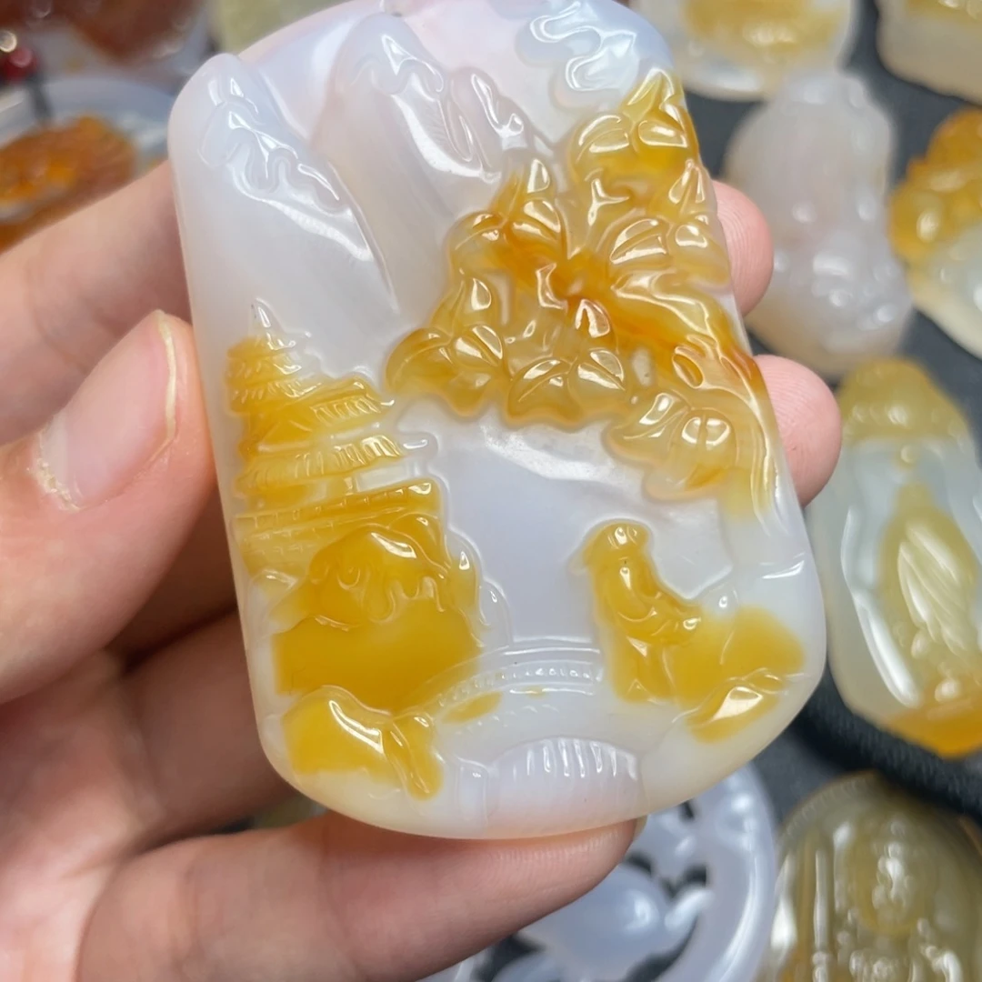 玛瑙/玉髓未镶嵌颈饰