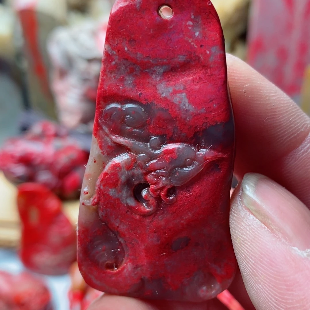 昌化鸡血石昌化鸡血石挂件