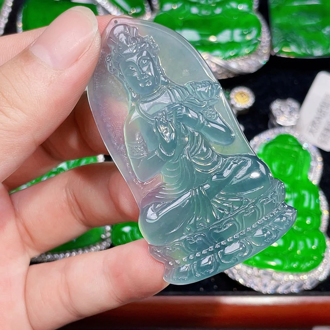 翡翠未镶嵌颈饰6，