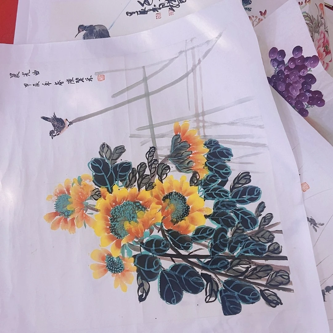 国画职业画家精品博