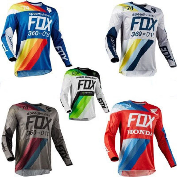 热销FOX速降服越野摩托长袖T恤自行车骑行服上衣男俱乐部车队队服
