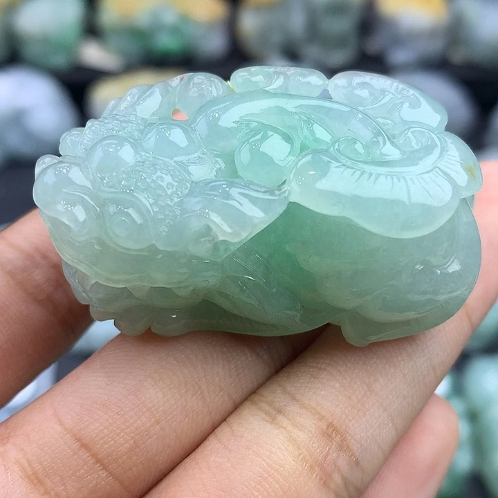 颈饰未镶嵌翡翠天然缅甸翡翠