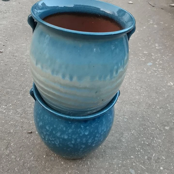 红陶18/20微瑕两个盆