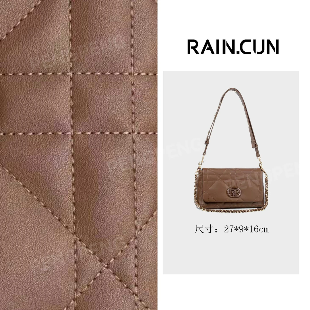 RAIN.CUN QYX-98165-摩卡棕 轻奢女士时尚潮流时尚腋下包
