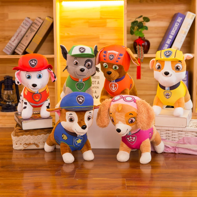 精品小狗毛绒玩具汪汪狗全套公仔旺旺队阿奇布偶儿童玩具生日礼物