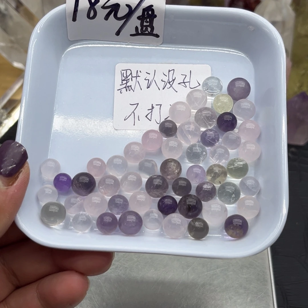 未镶嵌珠宝半成品水晶33 6-8mm