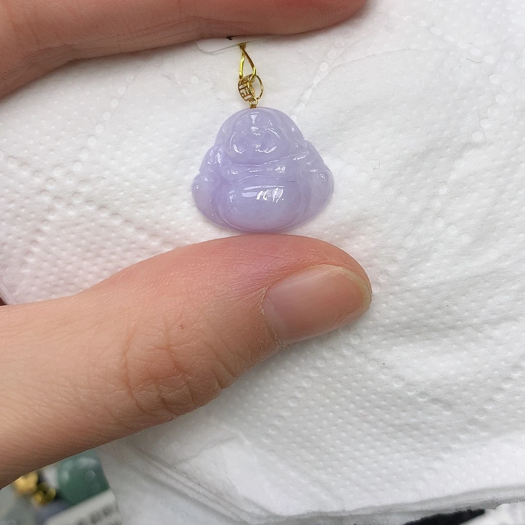 翡翠18K金镶嵌颈饰1347899887