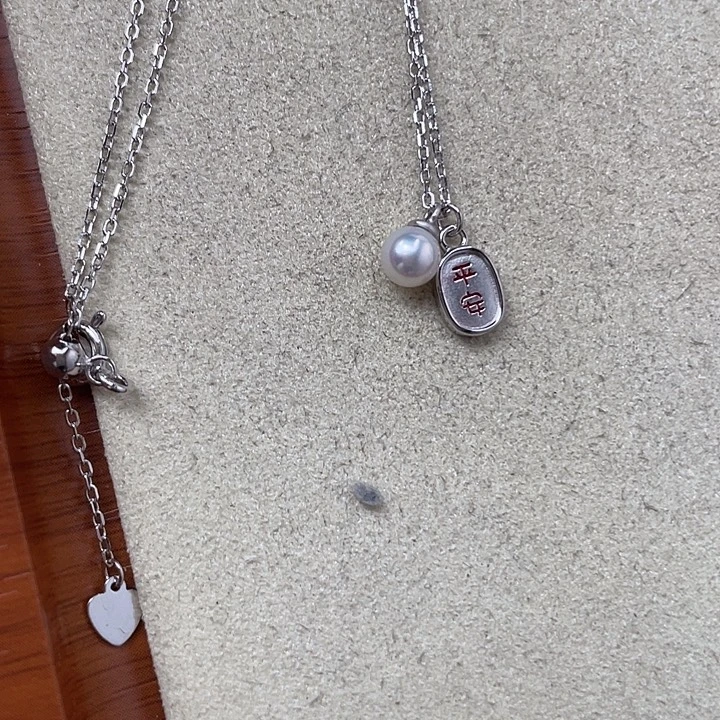 颈饰淡水珍珠银S925镶嵌