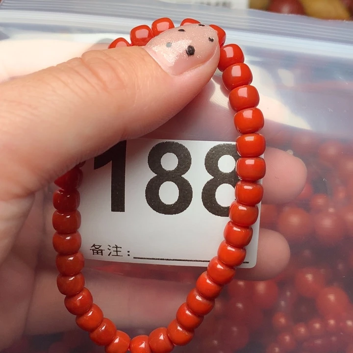 南红玛瑙手链未镶嵌