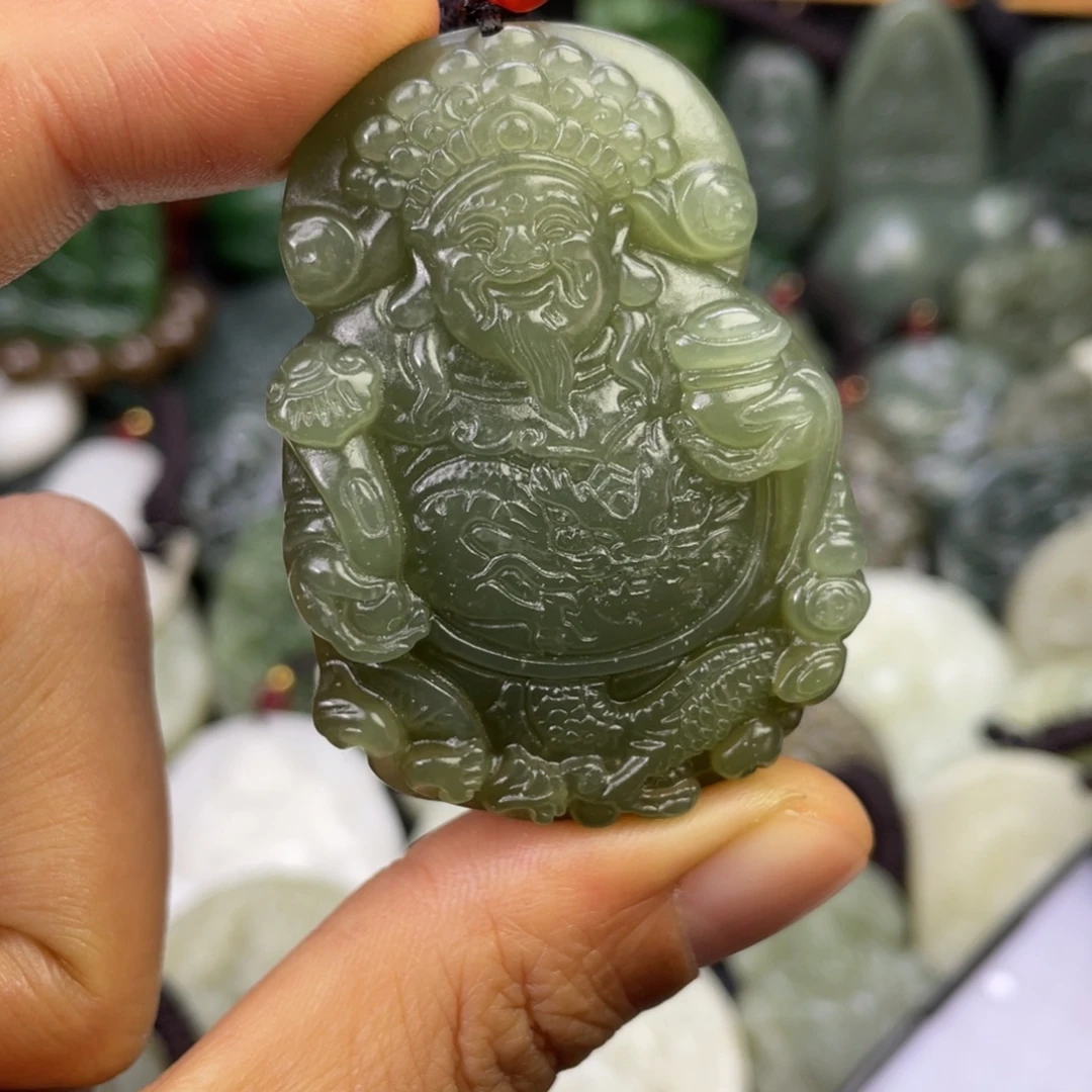 和田玉未镶嵌吊坠(不含链)