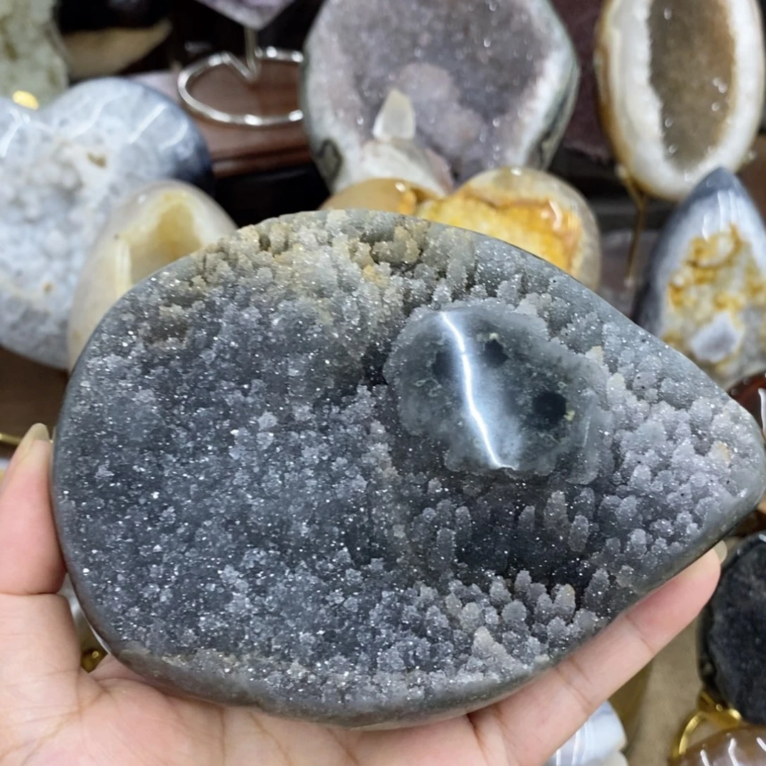 紫晶珠宝半成品未镶嵌