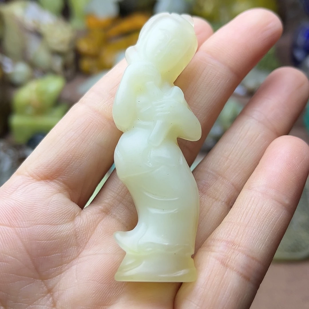 白玉菩提吊坠124。。