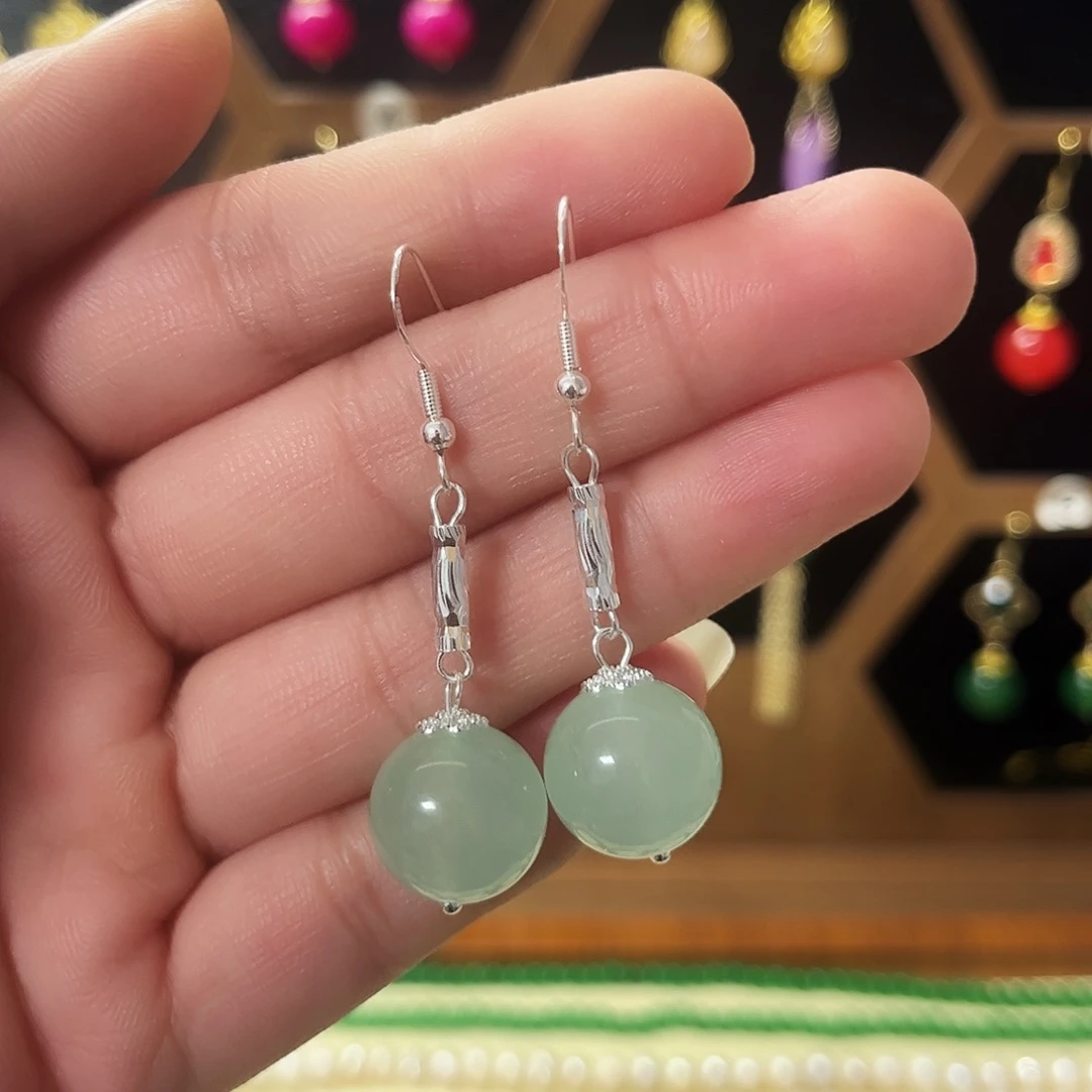 锆石纯铜合金耳饰