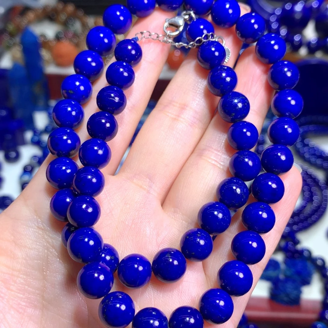 青金石未镶嵌9m项链