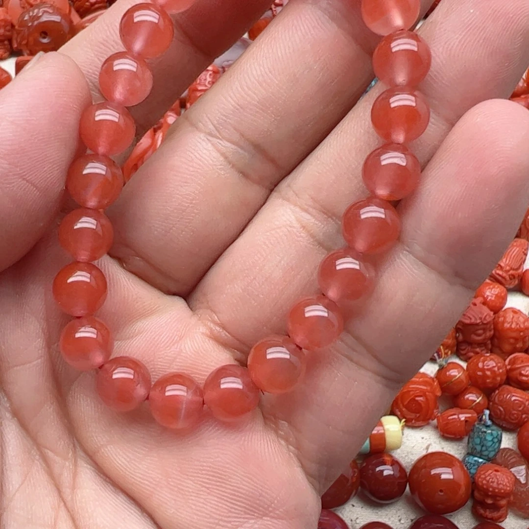 南红玛瑙配饰未镶嵌