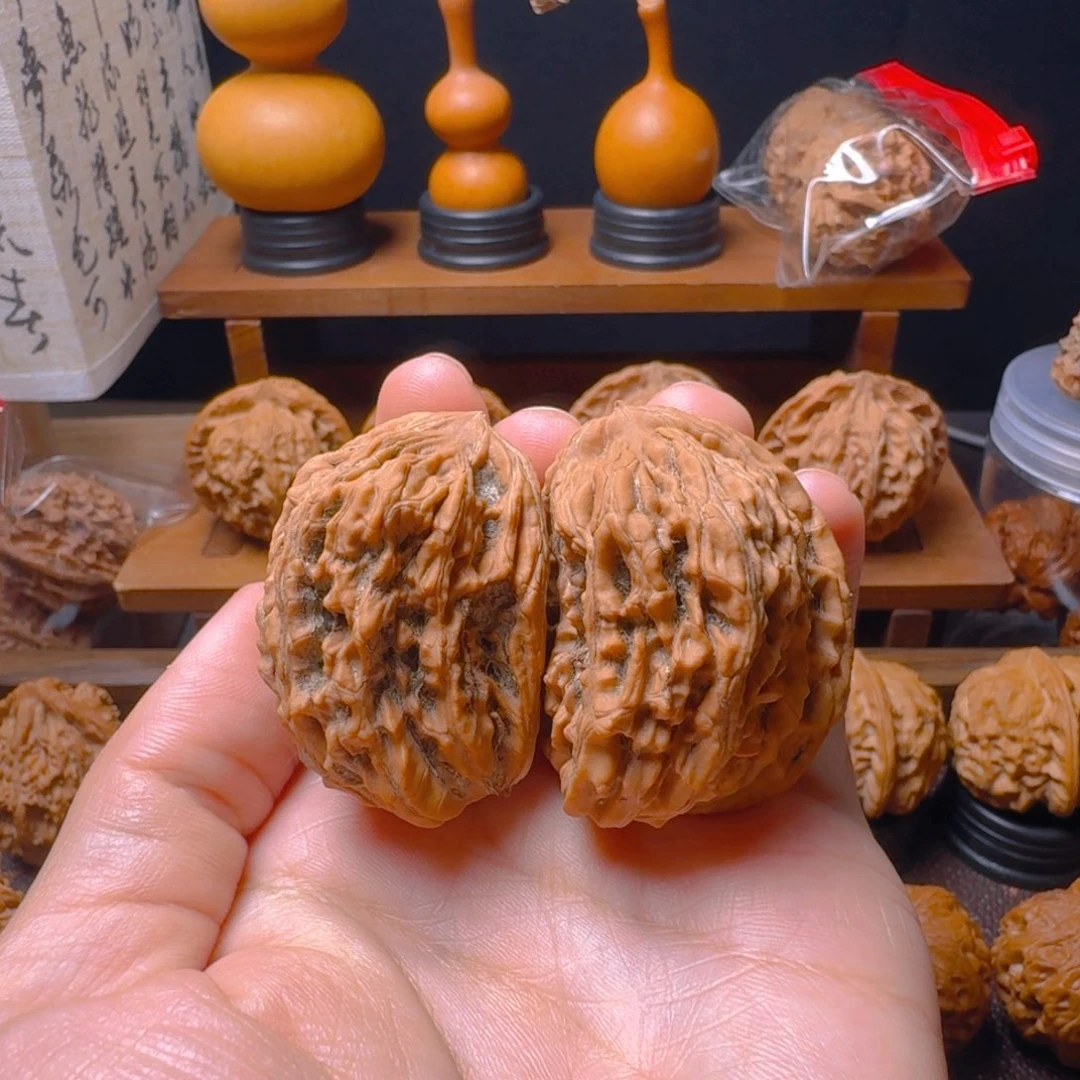 把件文玩核桃四座楼半壁