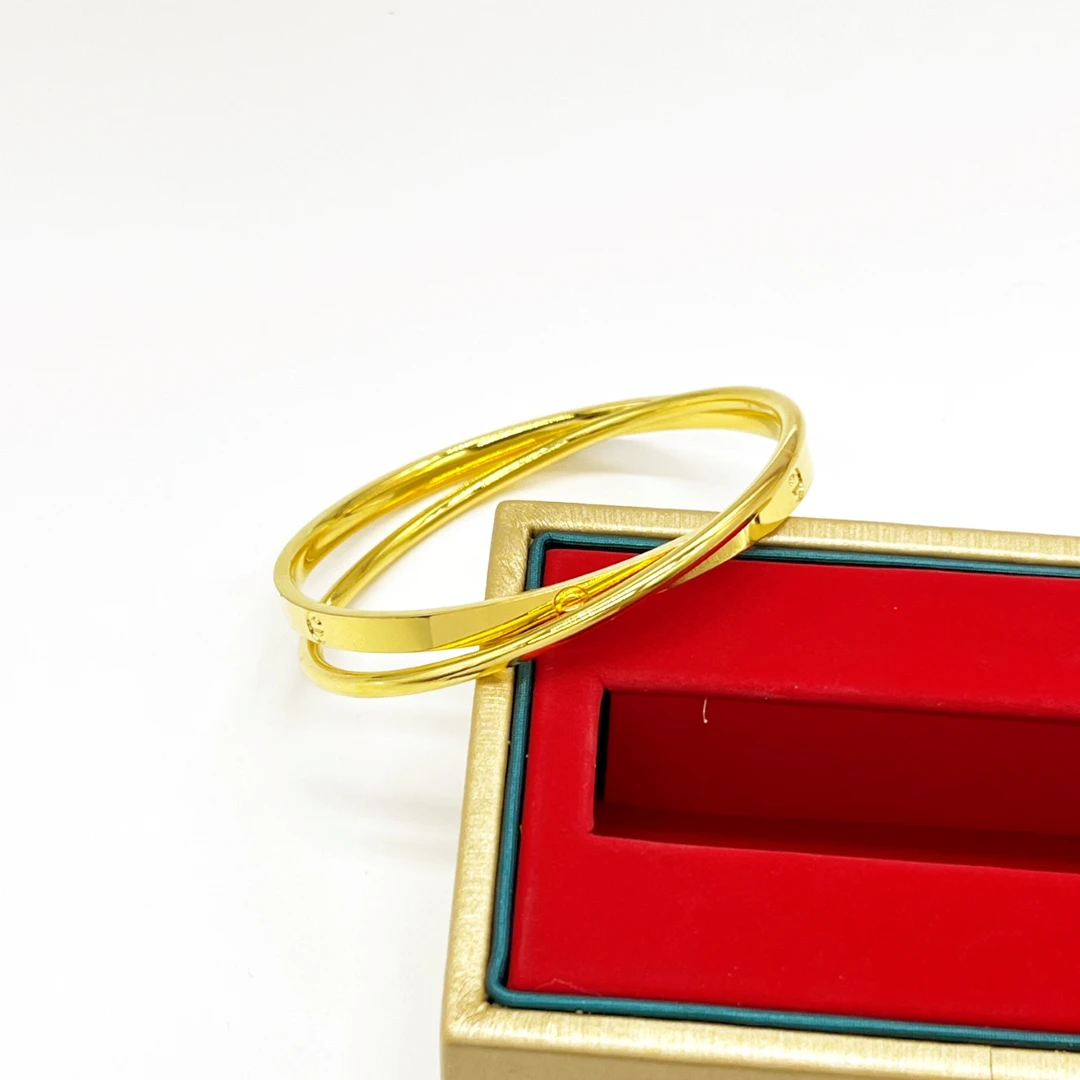 足银手镯 足银手镯-卡家双环手镯K4