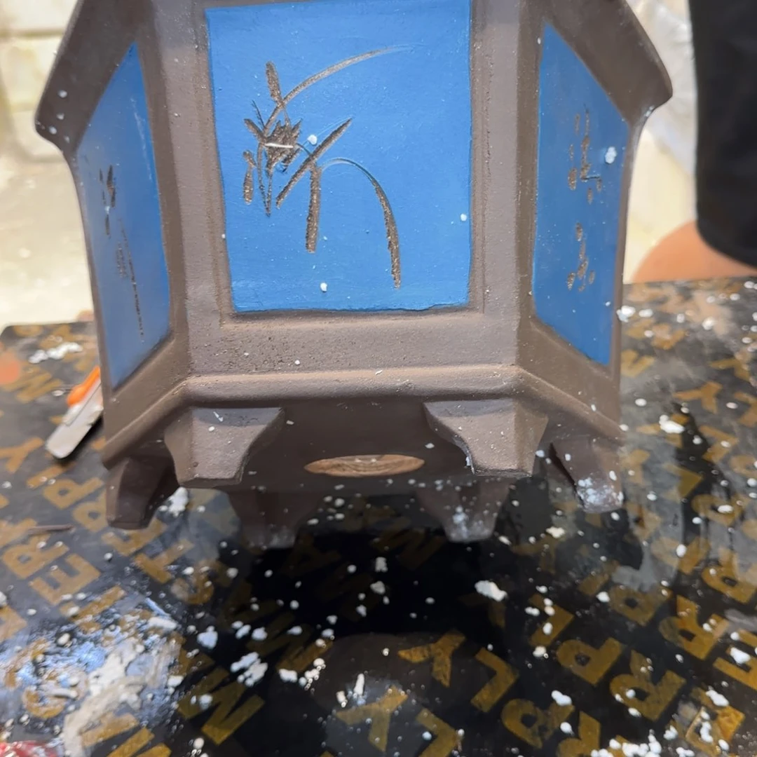 紫砂花盆口径26.16口径