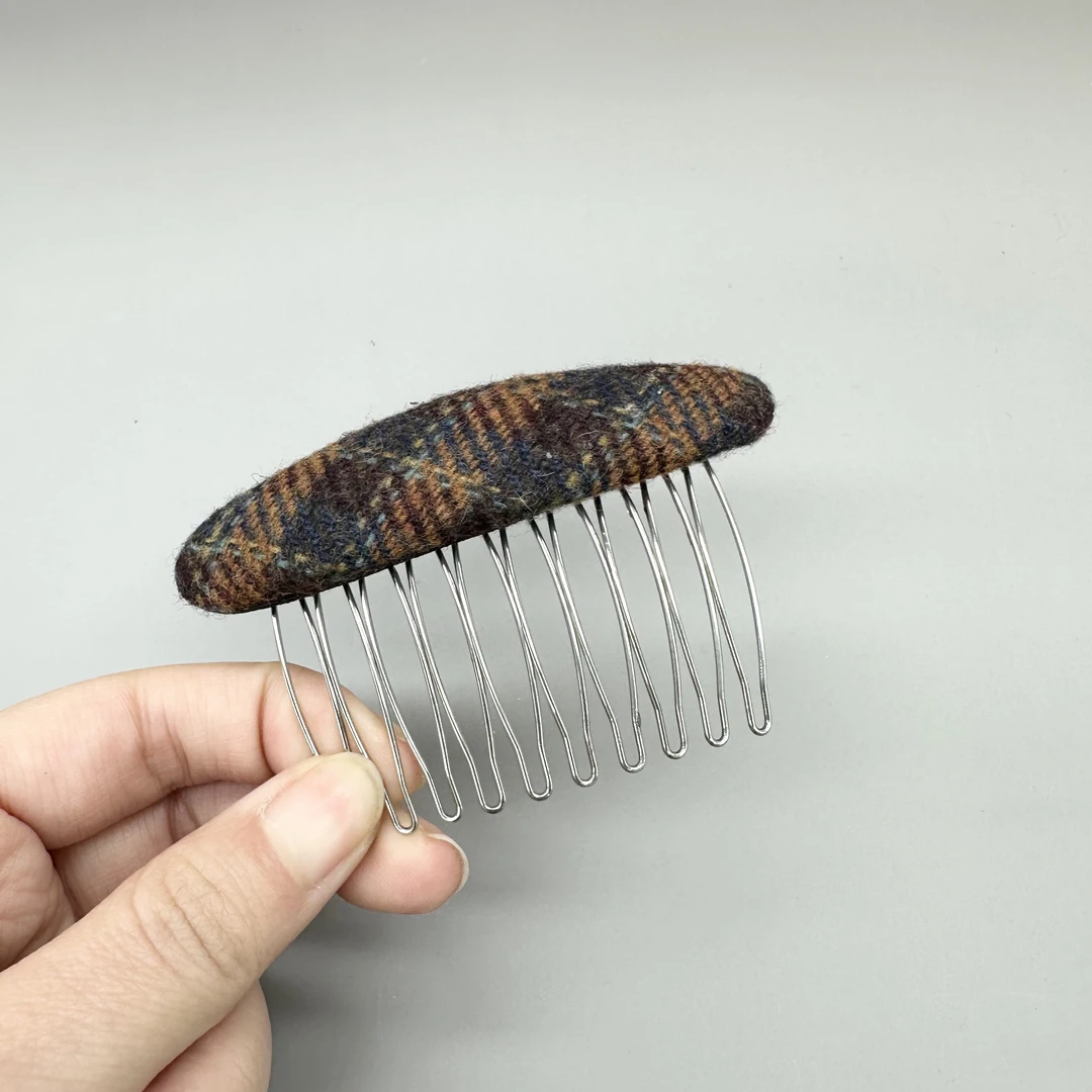 L498夕洛倒插梳法式女日韩森系发夹时尚百搭气质复古发卡