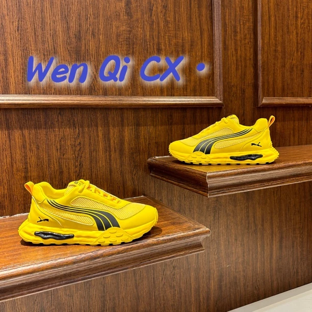 【文麒潮鞋】春夏季男鞋新款网面轻奢厚底拼色百搭时尚潮男休闲鞋