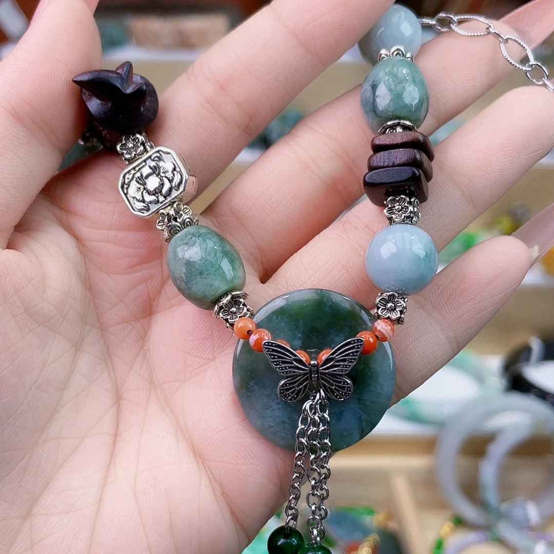 翡翠未镶嵌手链手链