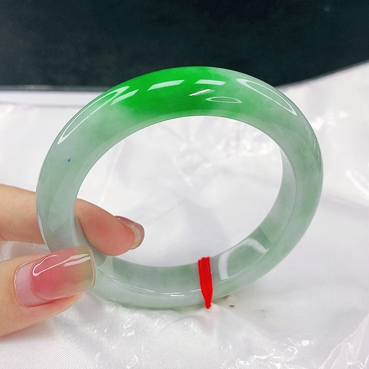 翡翠未镶嵌手镯圈54.7，85016