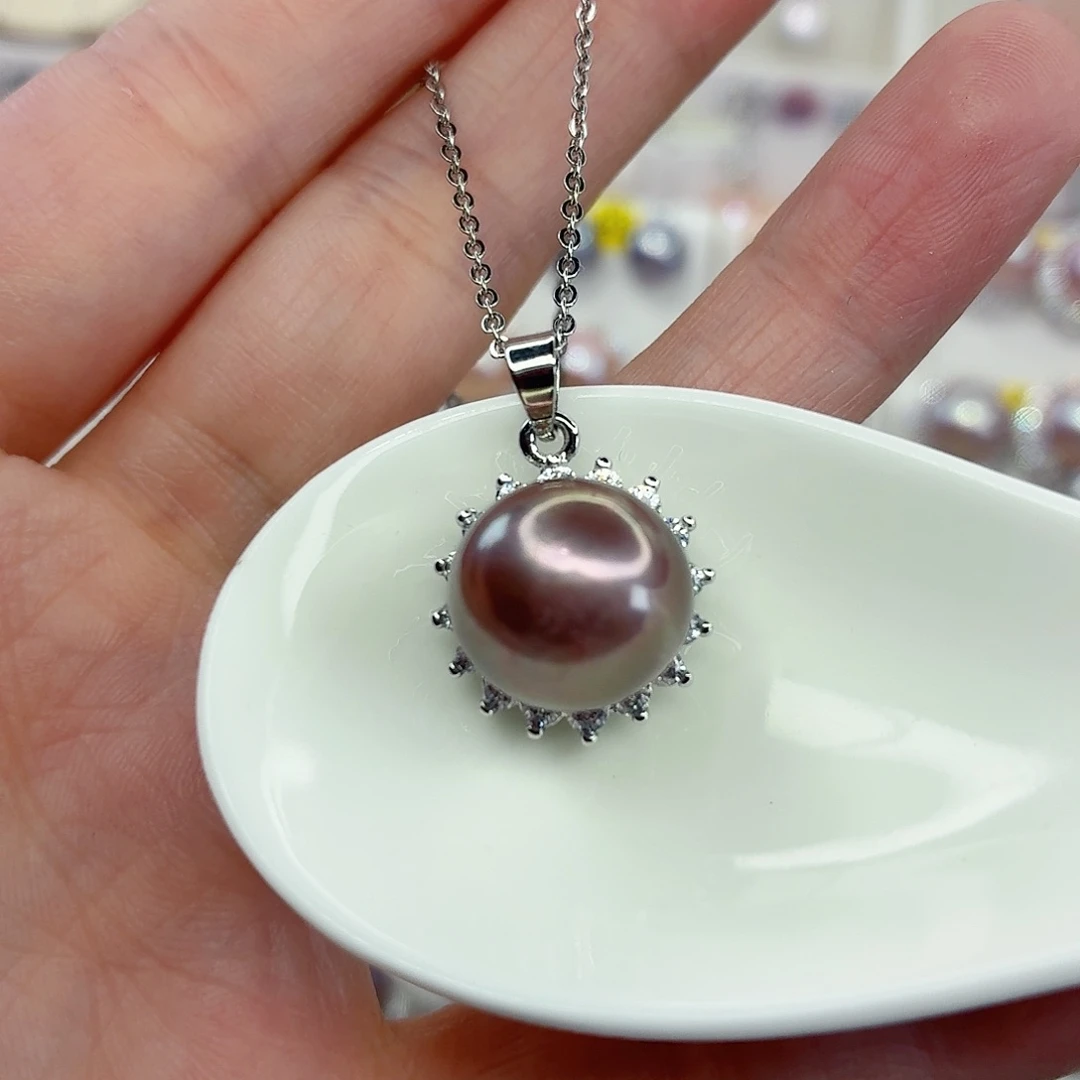 合金淡水珍珠颈饰