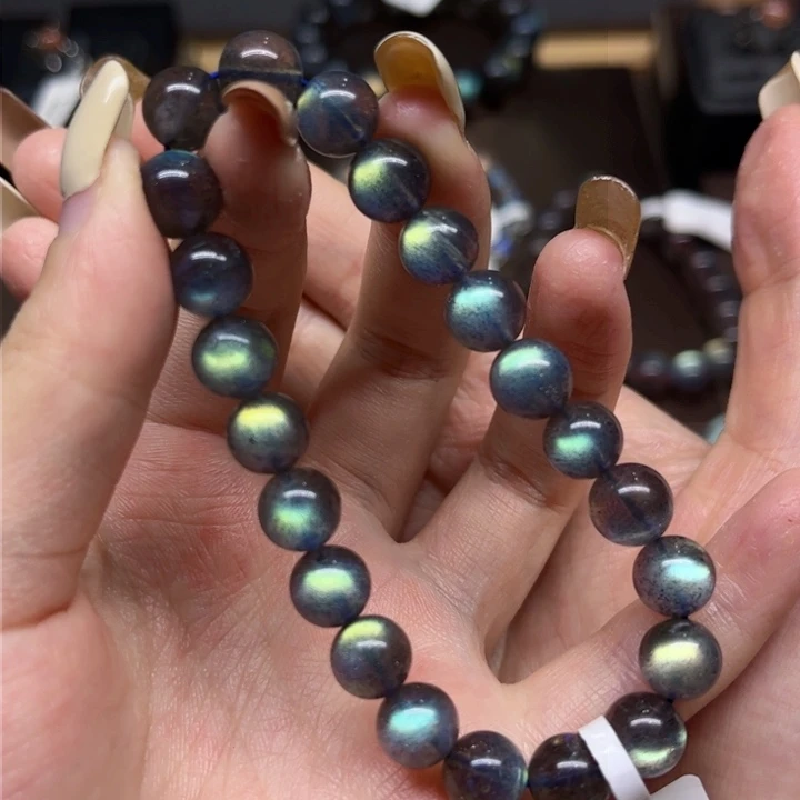 未镶嵌手链长石8.7mm左右