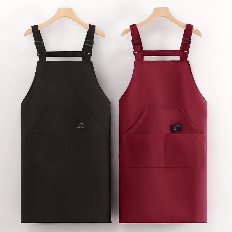 小个子专用短款围裙时尚简约款厨房餐饮可定制logo男女同款工作服