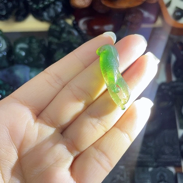 未镶嵌蛇纹石玉手串泰山玉佛手