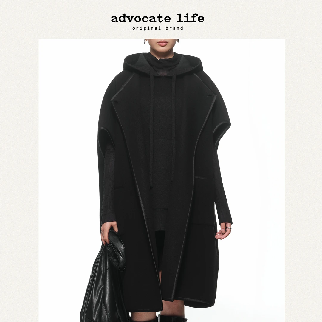生活主张Advocatelife秋冬新品设计师款大衣休闲呢子外套JQ343075