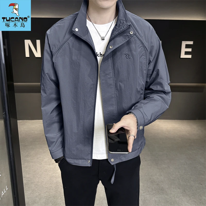 TUCANO/啄木鳥秋季新款立领韩版男士夹克上衣百搭时尚运动外套