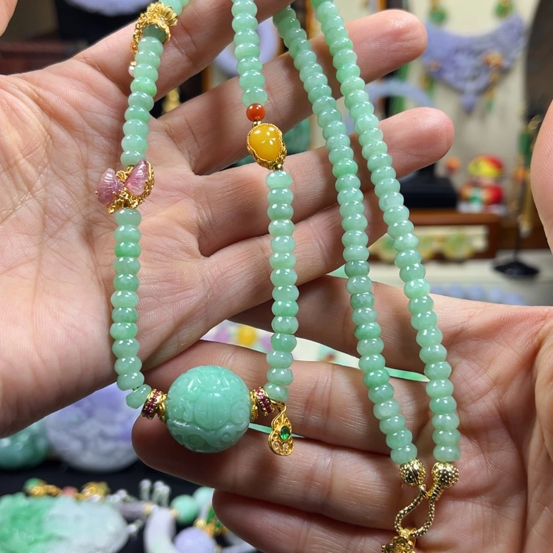 翡翠未镶嵌颈饰天然翡翠